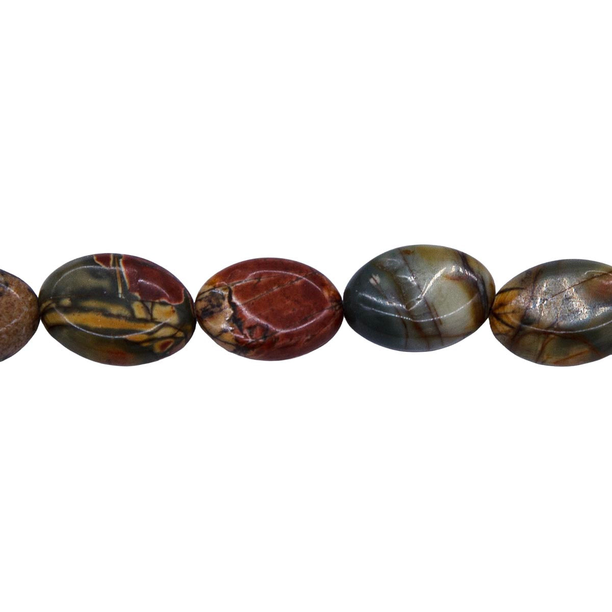 34ST451: Cherry Creek Jasper Oval 10x14mm
