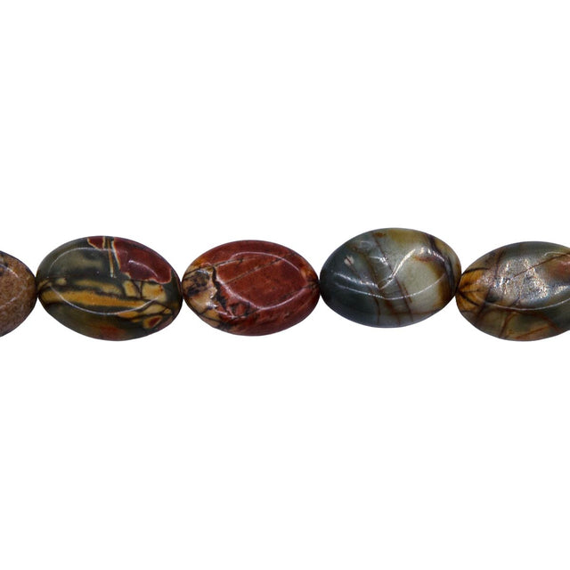 34ST451: Cherry Creek Jasper Oval 10x14mm