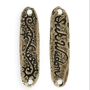GG032-BZA: GREEN GIRL 31.5x8mm Seek Wisdom Bronze Antique - 1 Piece