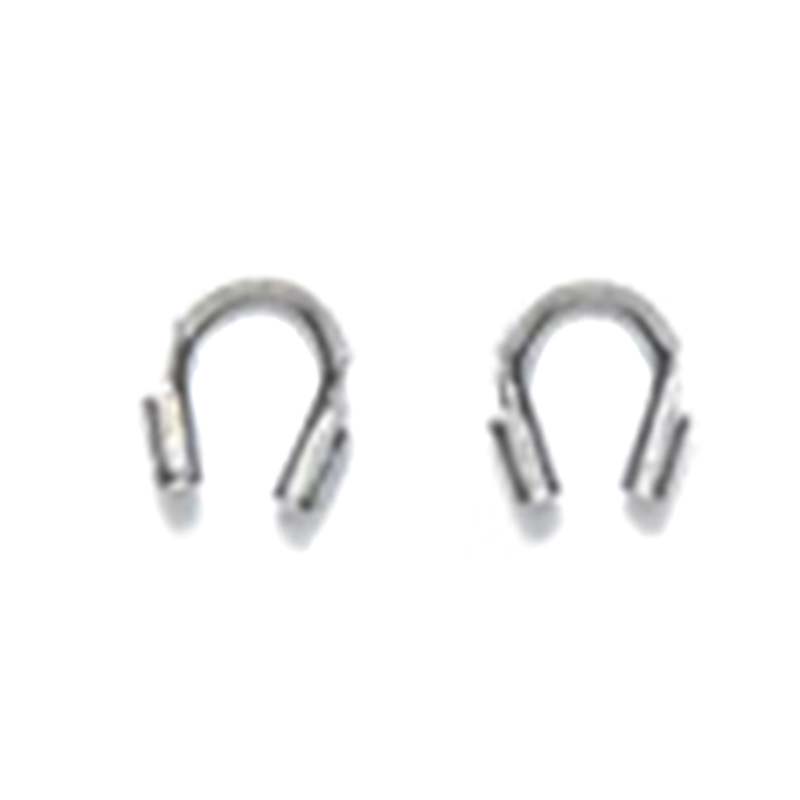FI174-S: Wire Guardians Rhodium .021 Inch Hole - 150 Pieces