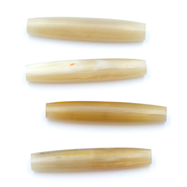 36HP250: Horn Hair Pipe Natural Color 1.5" 25Pc