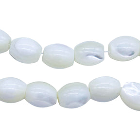 37MP611: MOP Bead Oval 8x10mm 38PST