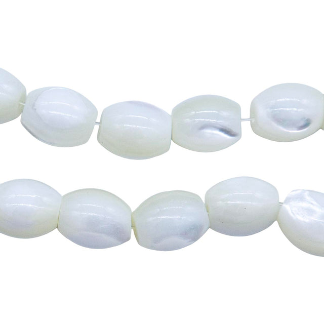 37MP611: MOP Bead Oval 8x10mm 38PST