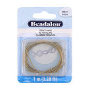 WF08-VB: French WIre .8mm Vintage Bronze 1MTR