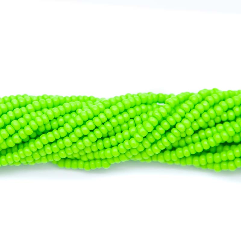 11SB182-ITM:  CZ Seed Bead Terra Intensive Green Matte 11/0 - 6HK