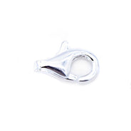 11FI543-ST: Clasp Brass Lobster SILVER PLT 11mm - 7PC