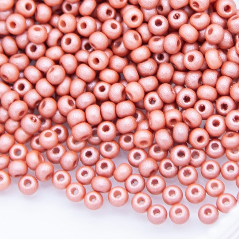 10SB953-PLR: CZ Seed Bead Permalux Light Brown 10/0 - 25 GM