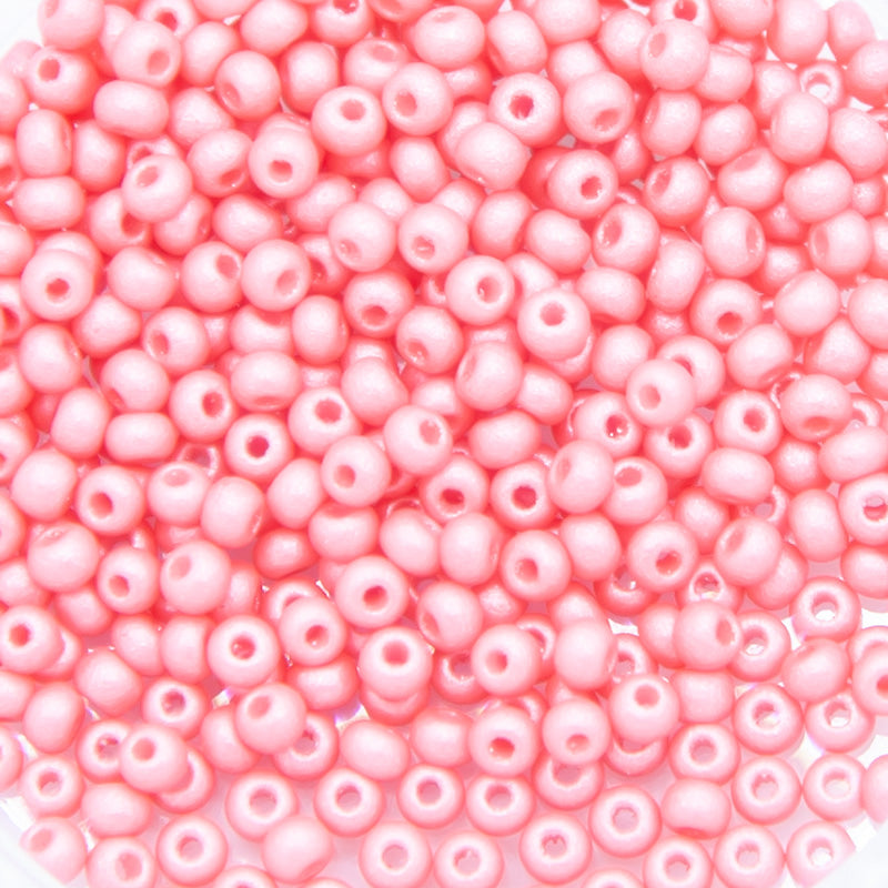 10SB993-PLR: CZ Seed Bead Permalux Pink 10/0 - 25GM