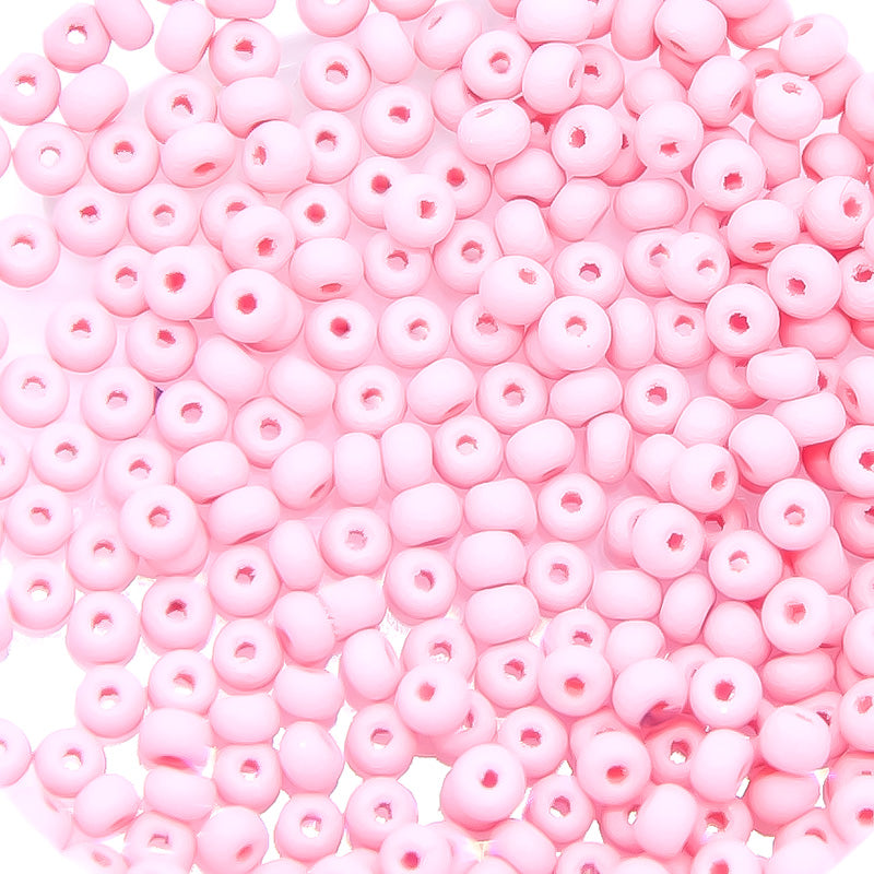 10SB993-PLM: CZ Seed Bead Permalux Pink Matte 10/0 200GM