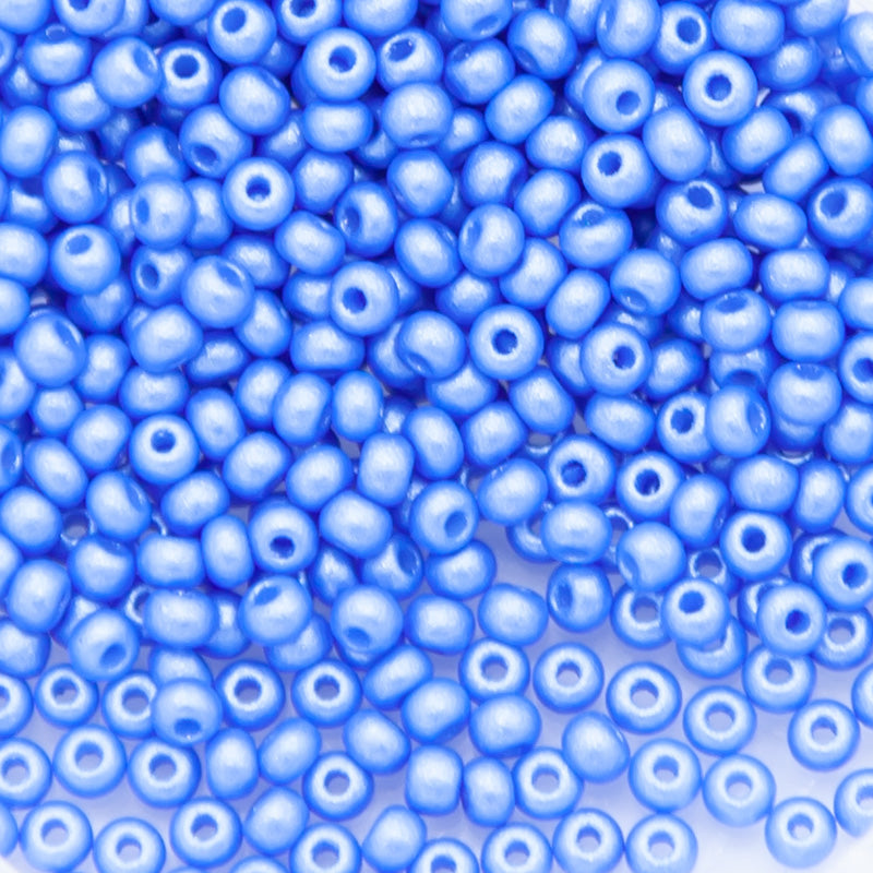 10SB973-PLR: CZ Seed Bead Permalux Light Blue 10/0 - 25GM