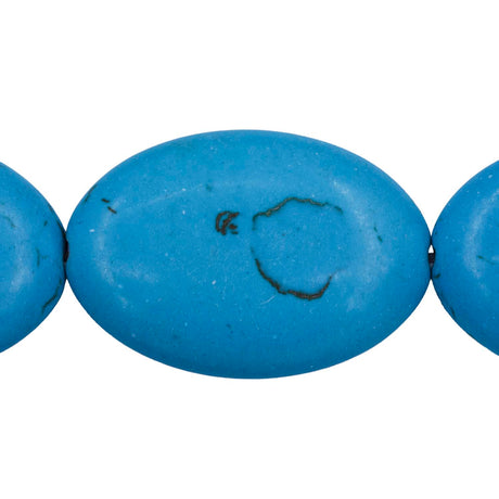 39ST612-TQ: Turquoise Blue Magnesite Oval 21x31mm