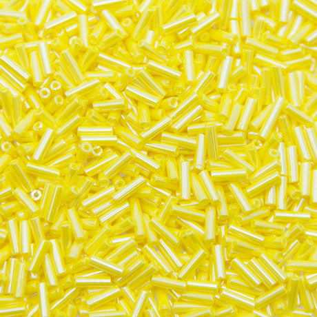 3BB332-L: Czech Bugle Tangerine Luster #3 50 Grams