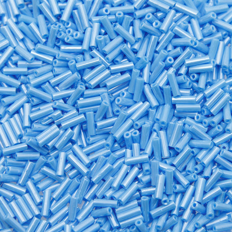 3BB362-L: Czech Bugle Sky Blue Luster #3 50 Grams