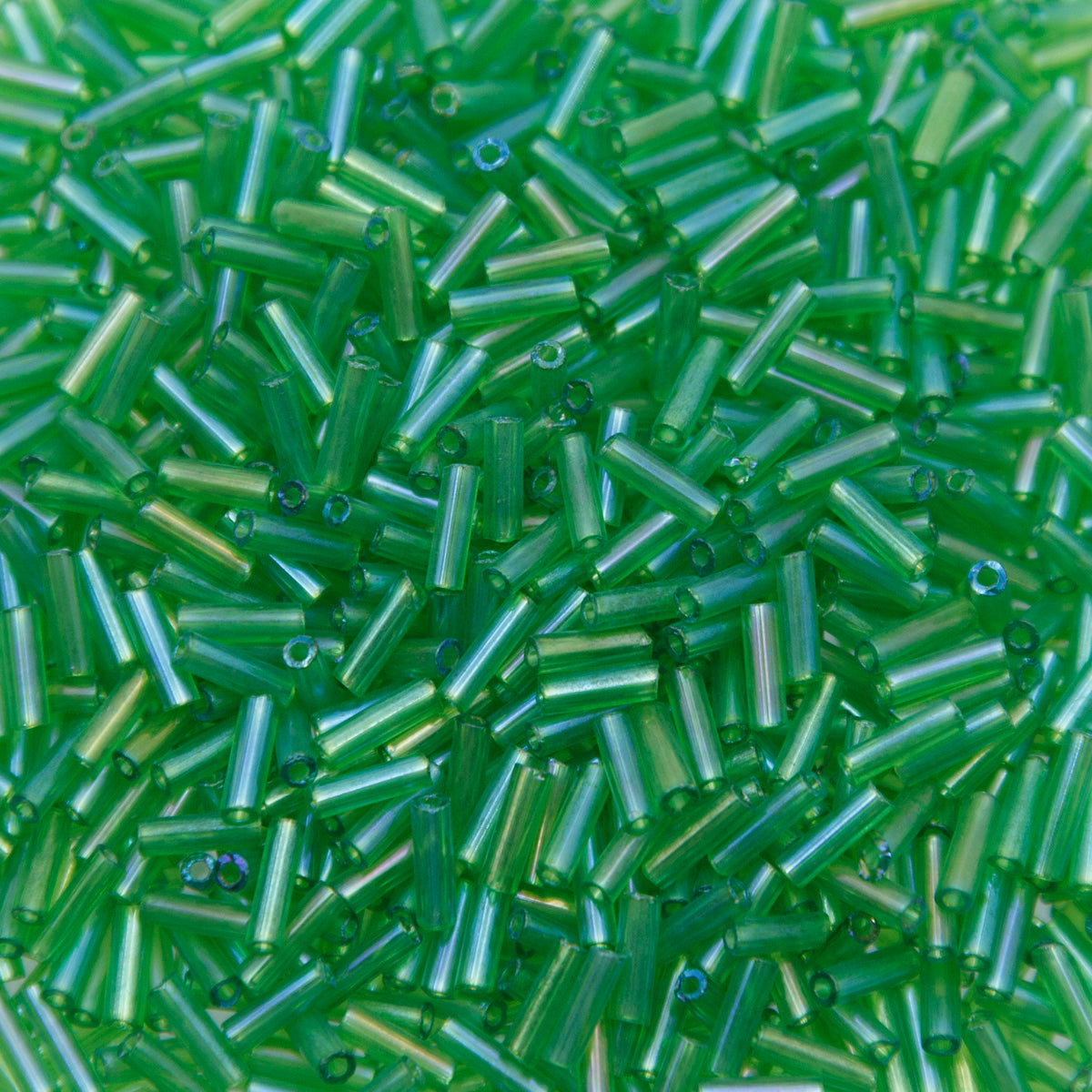 3BB381-TL: Czech Bugle Peridot Luster #3 50 Grams
