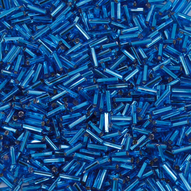 3BB466-L: Czech Bugle Silverlined Dark Aqua #3 - 50GM