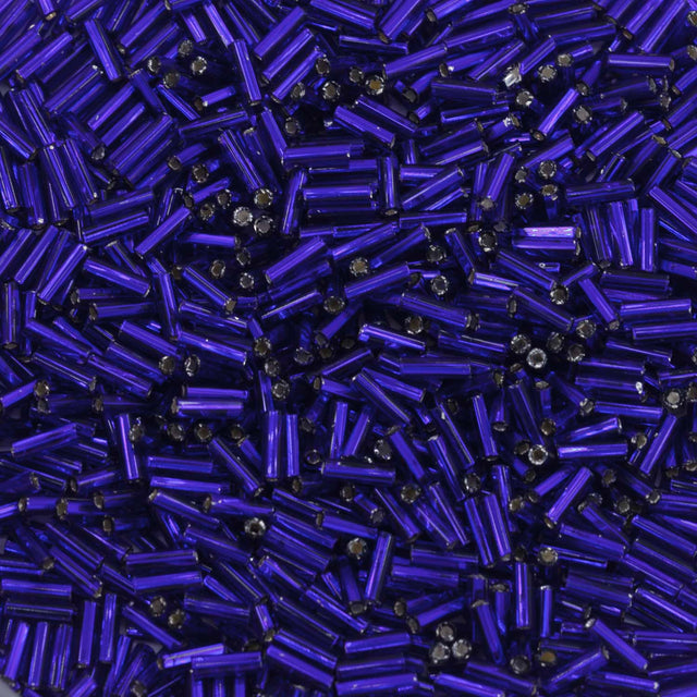 3BB478-L: Czech Bugle Silverlined Cobalt #3 - 50GM
