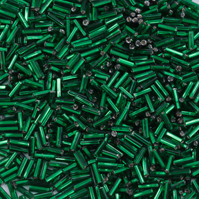 3BB484-L: Czech Bugle Silverlined Green #3 - 50GM