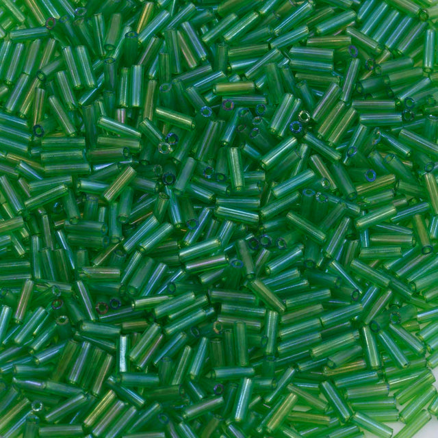 3BB581-TL: Czech Bugle Peridot AB #3 - 50 Grams