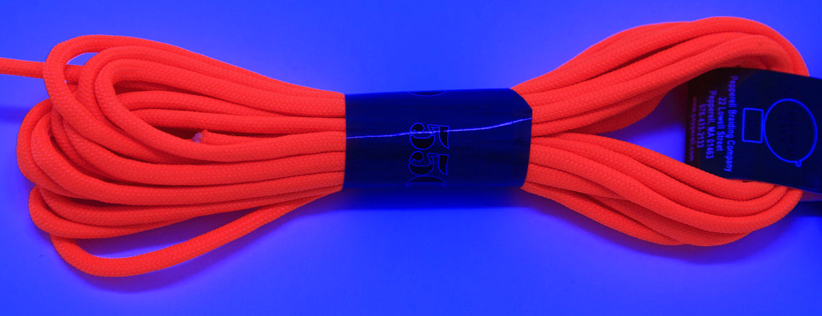 3CH550-34: Paracord 550 Neon Orange 4mm 16FT