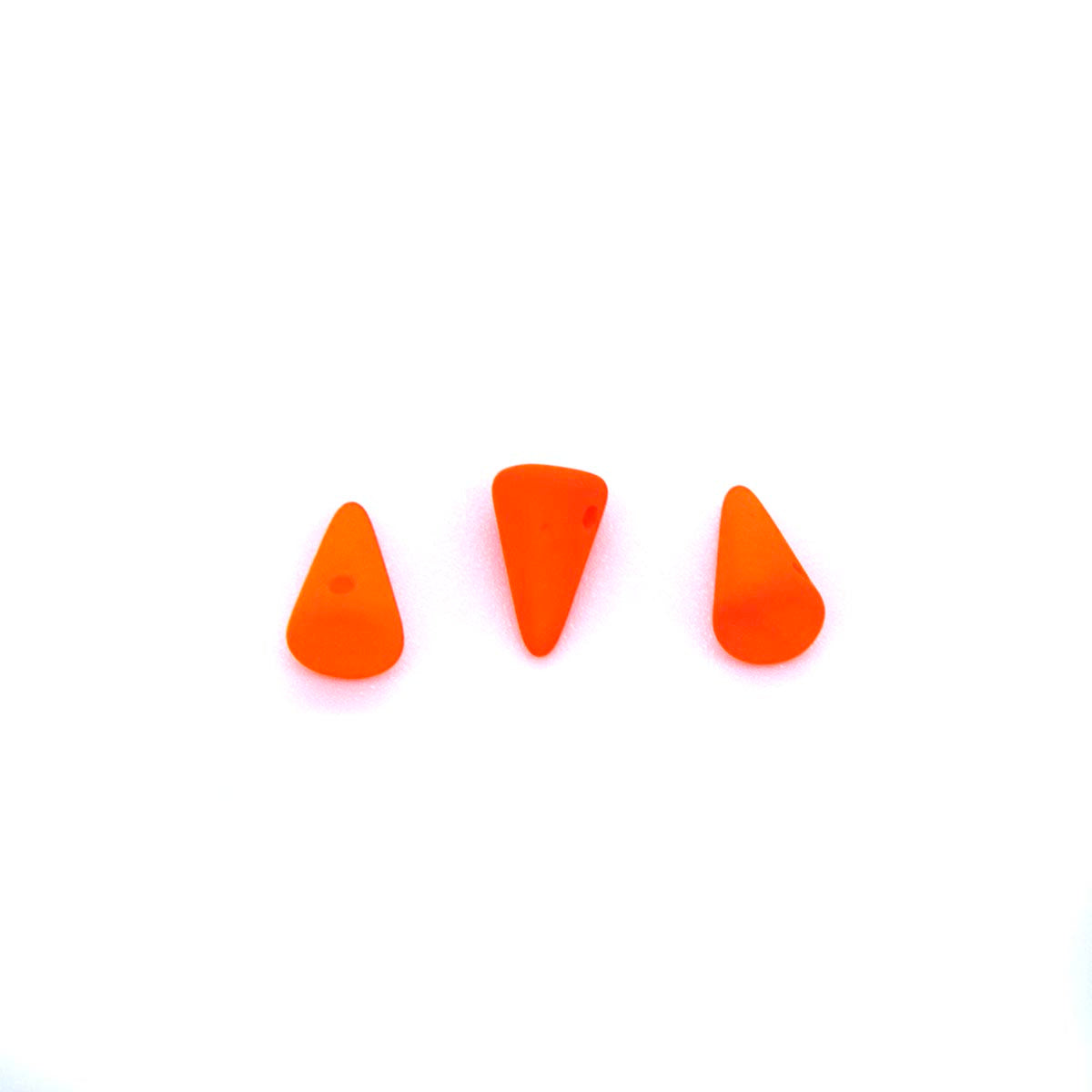 3DP638-NMR: CZ Spike Neon Orange Matte 4x7-5x8mm-25PC