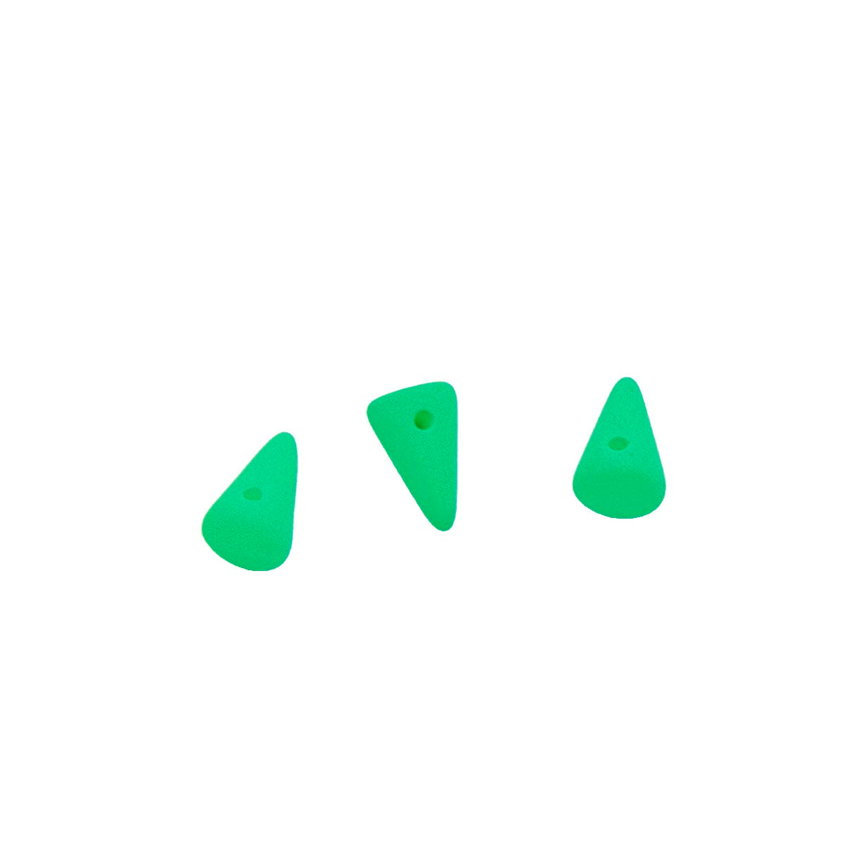 3DP684-NMR: CZ Spike Neon Green Matte 4x7-5x8mm-25PC