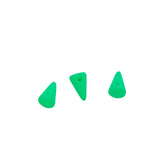 3DP684-NMR: CZ Spike Neon Green Matte 4x7-5x8mm-25PC
