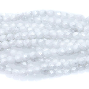 3FC312: CZ FACET RD White Luster 3mm - 600 Pieces