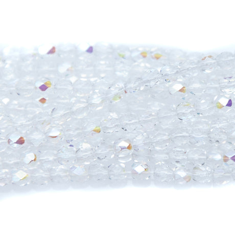 3FC512: CZ FACET RD Crystal AB 3MM 600PC