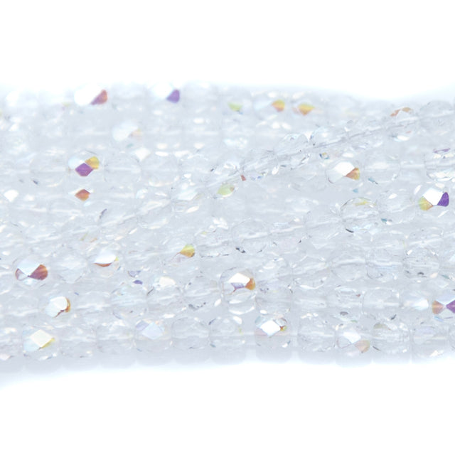3FC512: CZ FACET RD Crystal AB 3MM 600PC