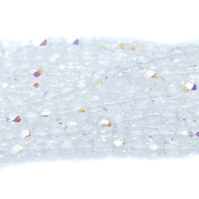 3FC512R: CZ FACET RD Crystal AB 3MM-100PC