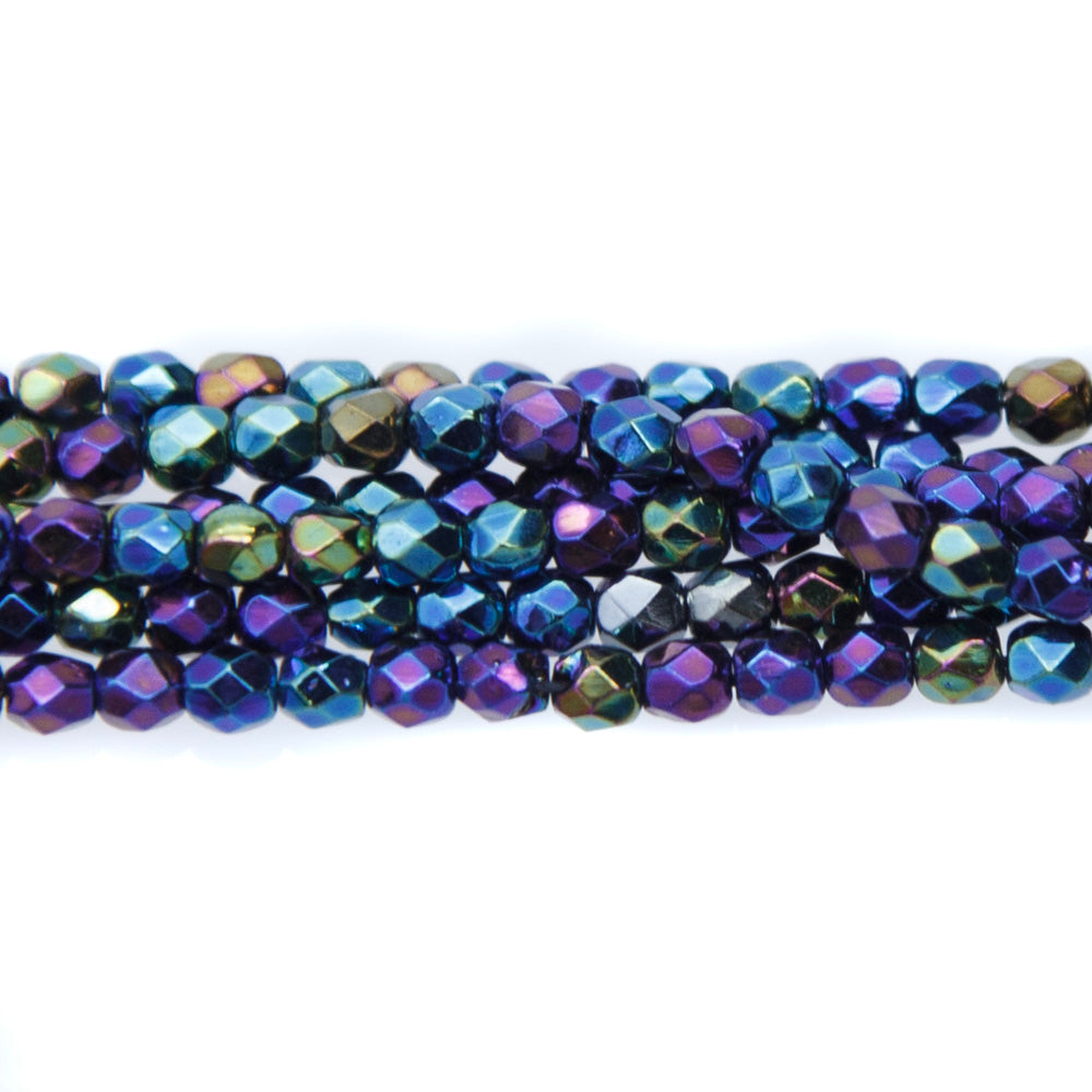 3FC579: CZ FC Round Blue Iris 3mm - 600Pc