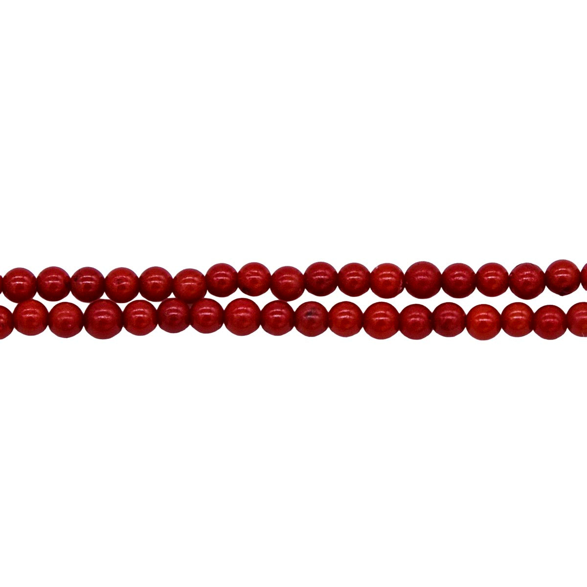 3ST440-D: Bamboo Coral Dark Red Dyed Round 3mm