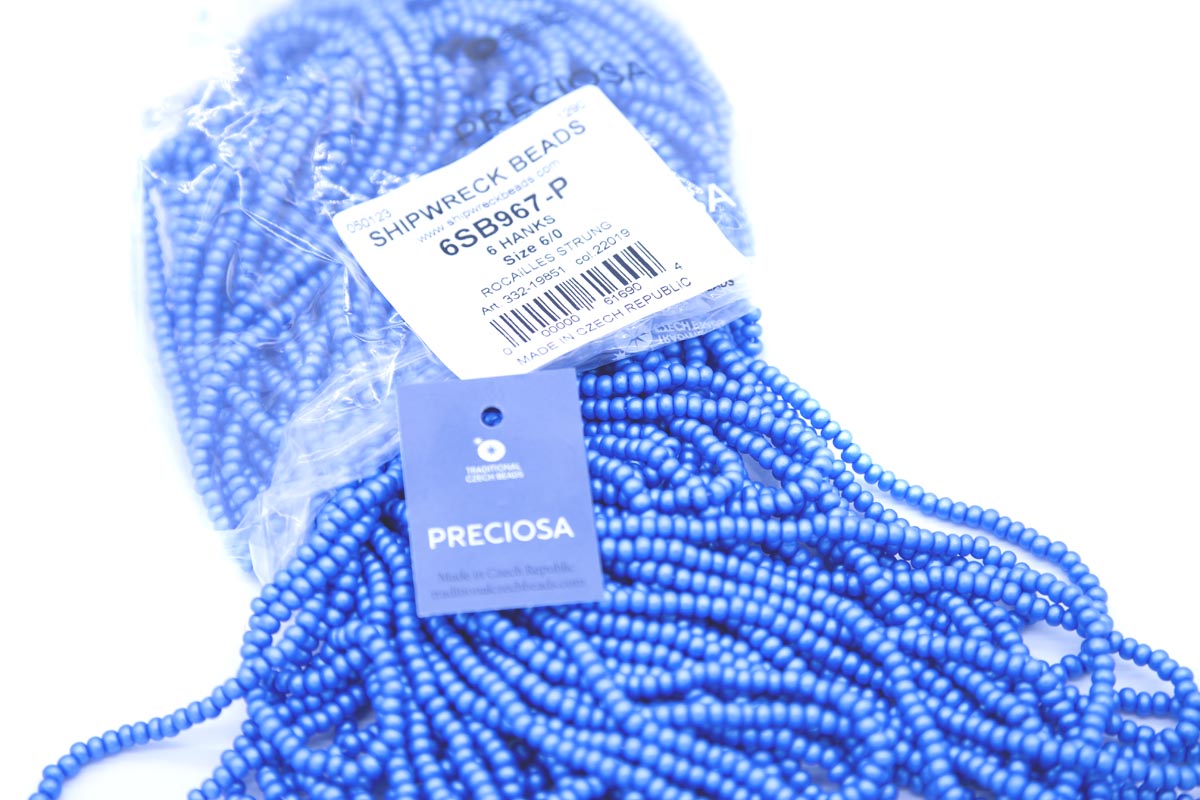 6SB967-P: CZ SB Permalux DK Turquoise 6/0 - 36ST