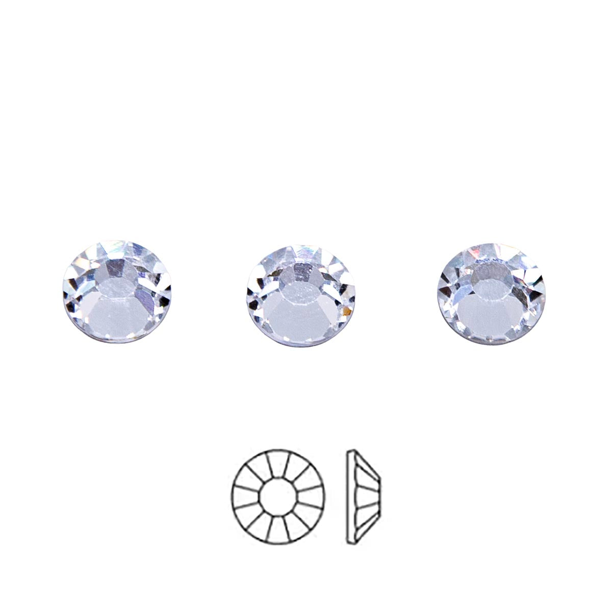 40RH212:Chaton Rose Viva Ss40 Crystal-- 48PC