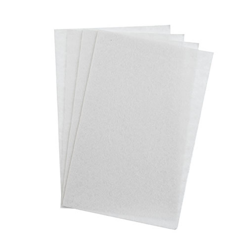 MS622-WHX: GOODFELT 5X8" WHITE 4PPK