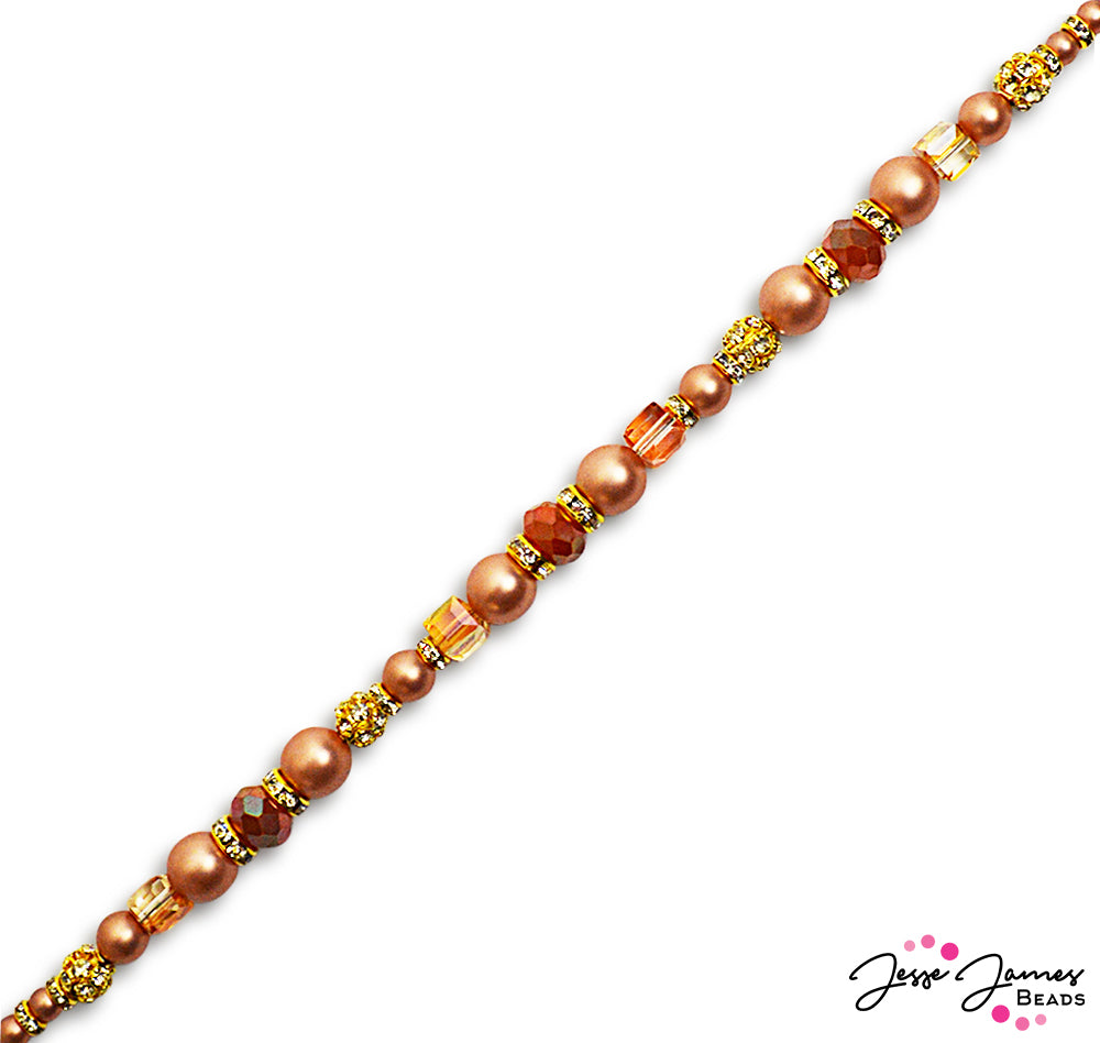 JJ01-P10: Pantone Bead Strand in Macchiato