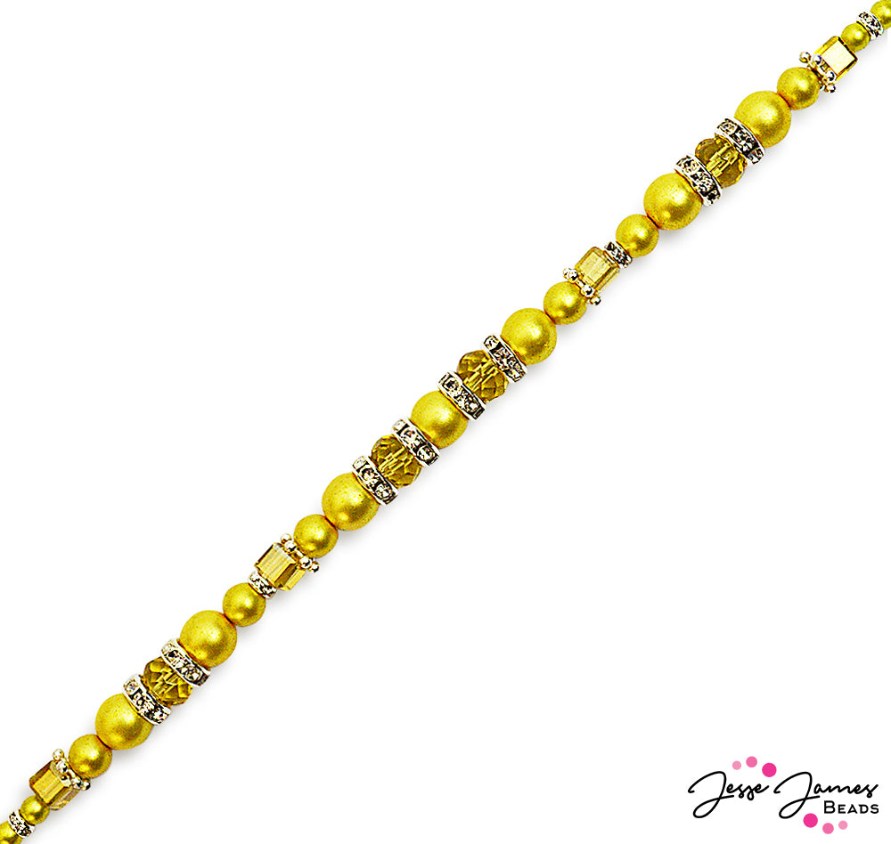 JJ01-P05: Pantone Bead Strand in Empire Yellow