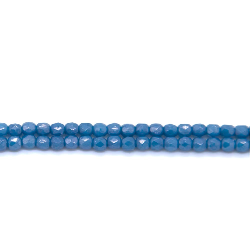 3FC164-94: Cz Facet Rd Turq Blue w/Violet Luster 3mm - 100PC