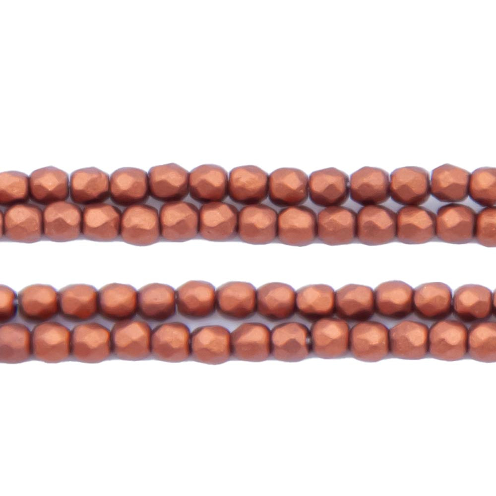 2FC958-MER: Czech FC Rd Silky Dark Copper True 2mm 100Pc