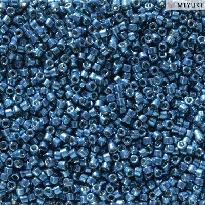 14SD2516R: DB2516 DELICA DURACOAT GALV DEEP AQUA BLUE 11/0 - 9GM