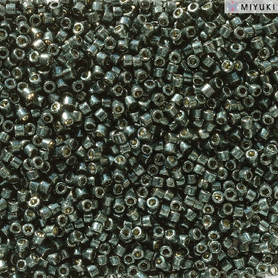 14SD2507R: DB2507 DELICA DURACOAT GALV BLACK MOSS 11/0 - 9GM
