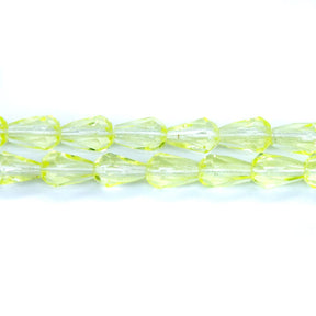 42FC222R: CZ Faceted Drop Trans Jonquil 5x7mm-25PC
