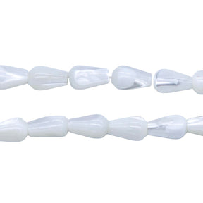 42MP611: Mother Of Pearl Drop 6x9mm 16" Strand