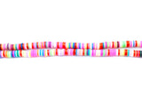 PC103-6: Polymer Clay Heishi Hot Pink Mix 6mm