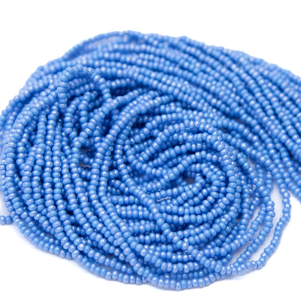 11SB565R: CZ Seed Bead DK Turquoise Blue Aurora Borealis 11/0-1HK