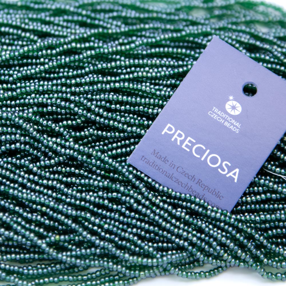 11SB384-T: CZ Seed Bead TR Sfinx Green 11/0 6HK