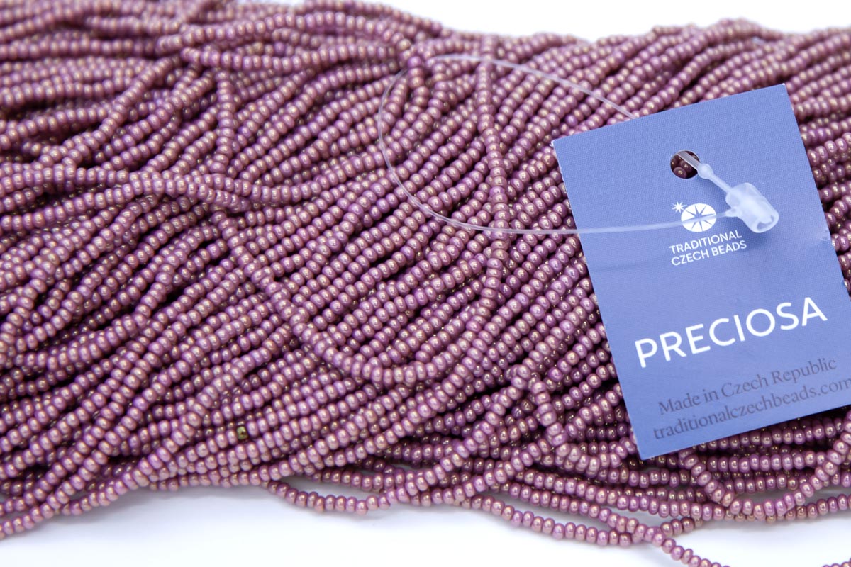 11SB393-RL: CZ Seed Bead Opaque Rose Luster #46095 11/0 - 6HK