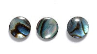 6AB558-C: Abalone Cabochon Natural 6mm 6PC