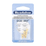 45FI173-G: Scrimps 4.5mm Round 1.04mm Inner Diameter Gold - 10PPK