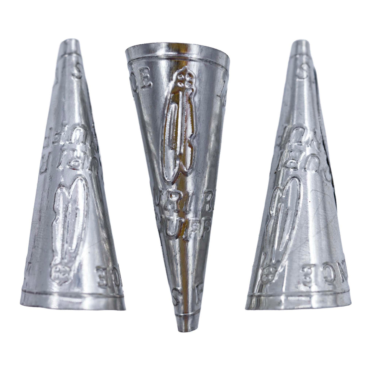 45JC815: Jingle Cones Child Size Missouri River Style Silver 45mm - 100 Pieces